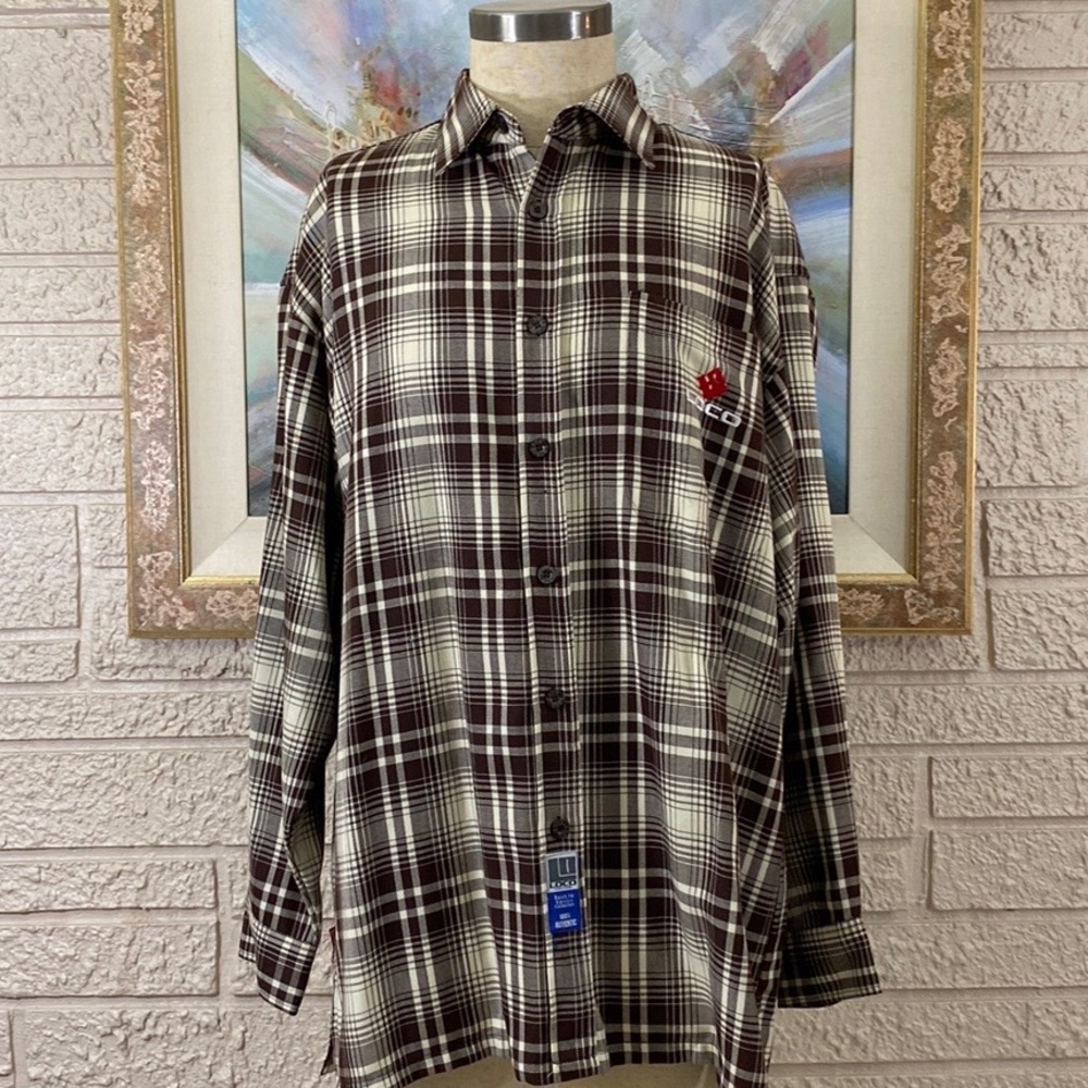 Loco Street Gear Plaid Button Front Long Sleeve Shirt
